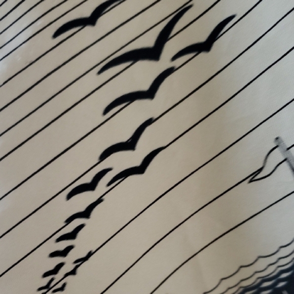 Nautical Navy and White Scarf by - Picture 4 of 9